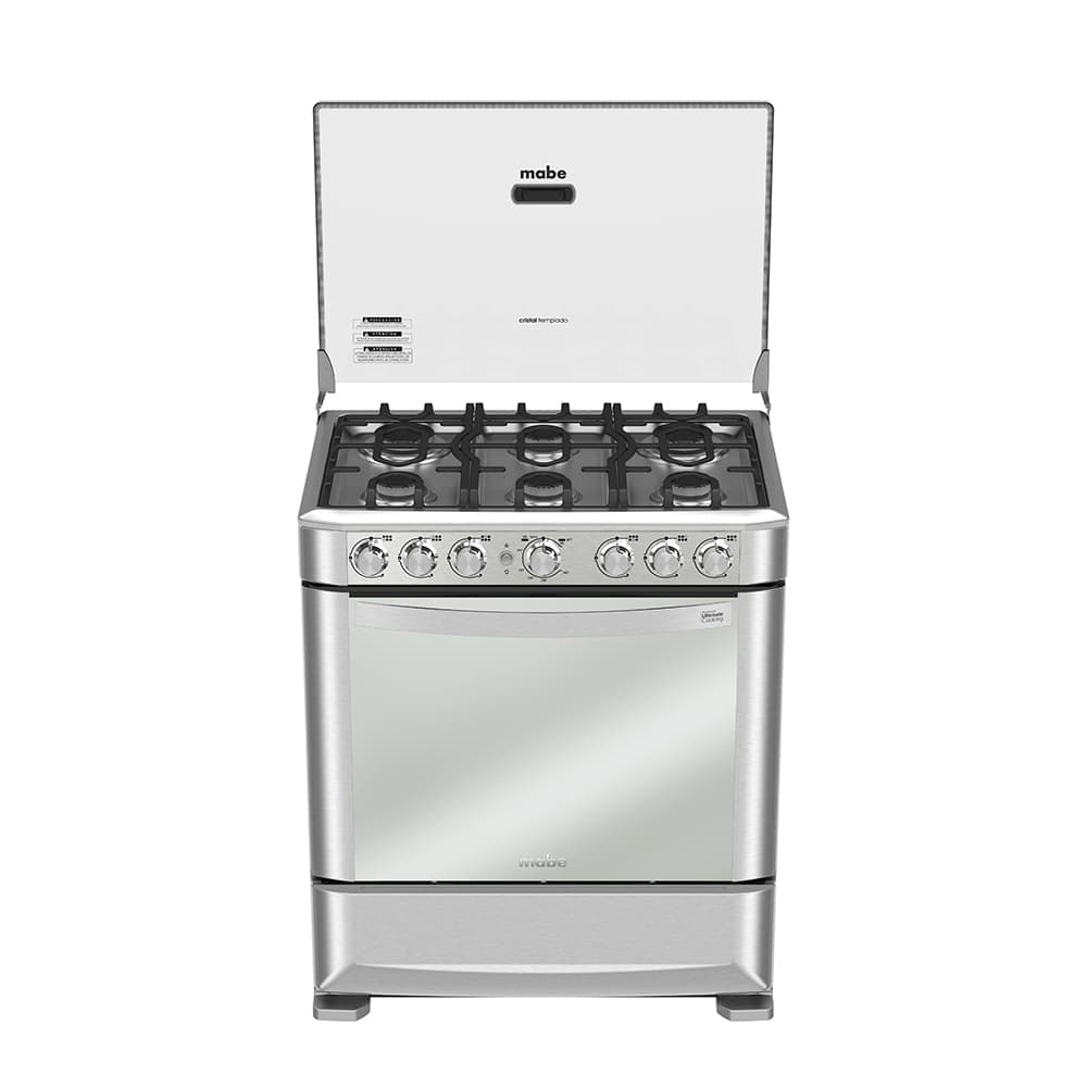 Mabe EM7630FX0 Cocina 30" 6 Quemadores Encendido Electrónico Grill | Electrodomésticos