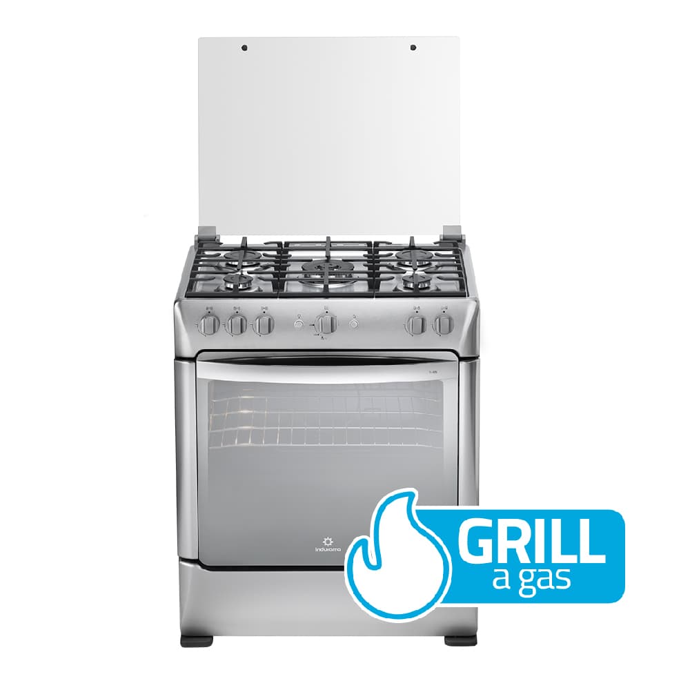 Indurama Turín Zafiro Cocina 30" 5 Quemadores Grill Gas | Electrodomésticos