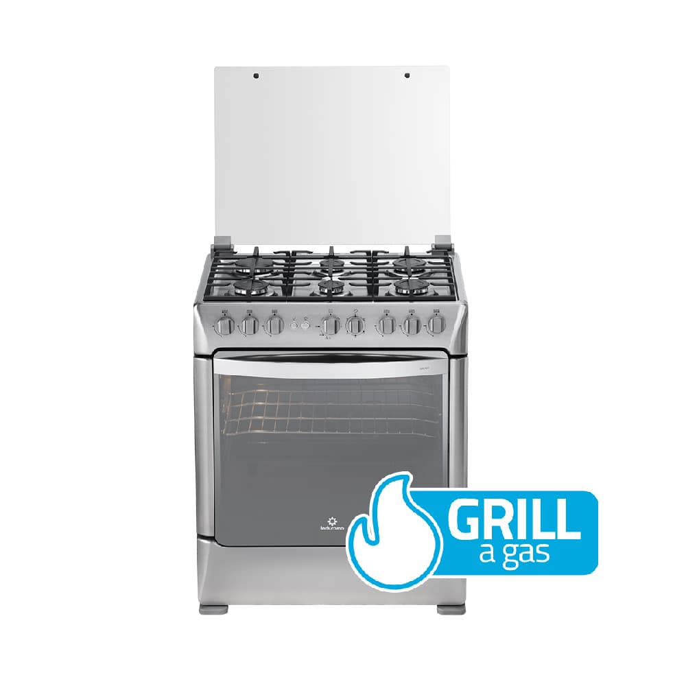 Indurama Galicia Zafiro Cocina 30" 6 Quemadores Grill Plancha | Electrodomésticos