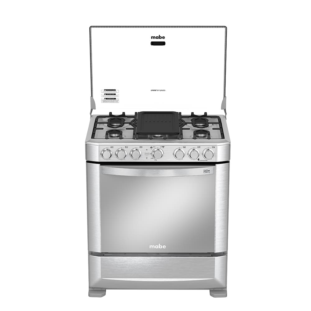 Mabe EM7640FX1 Cocina 30" 6 Quemadores Sellados Encendido Eléctrico Grill Plancha Asadora | Electrodomésticos