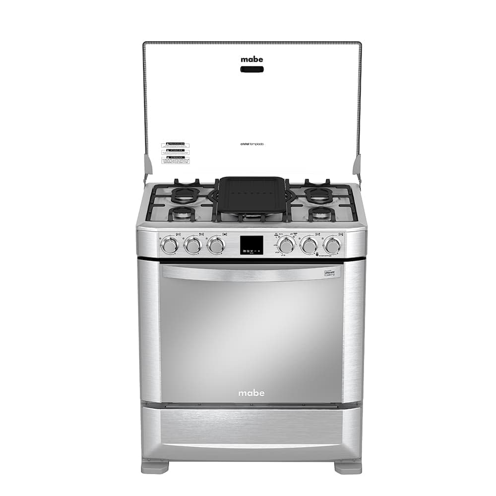 Mabe EM7670FX1 Cocina 30" 5 Quemadores Encendido Eléctrico Grill Display Touch | Electrodomésticos